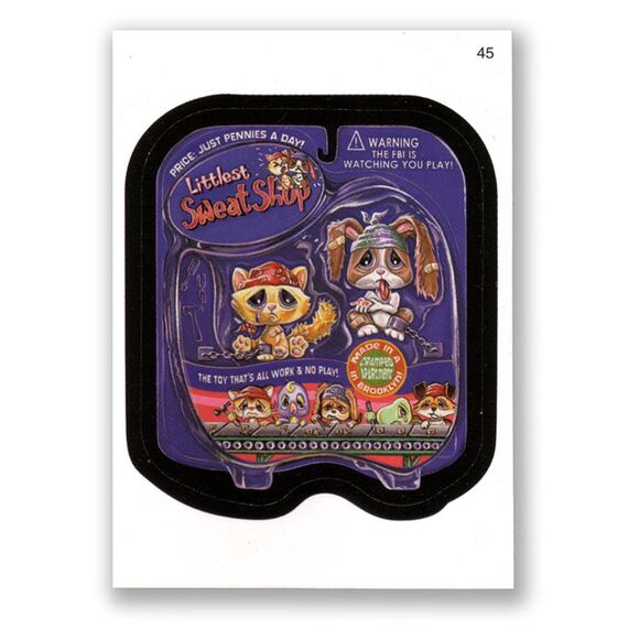 2007 Topps Wacky Packages Card - Series 5 - #45 Littlest Sweat Shop - Picture 1 of 2